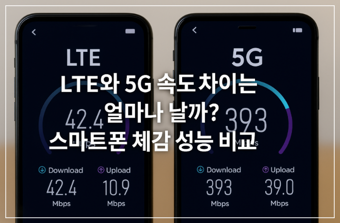 LTE와 5G, 체감 속도 차이 클까?
