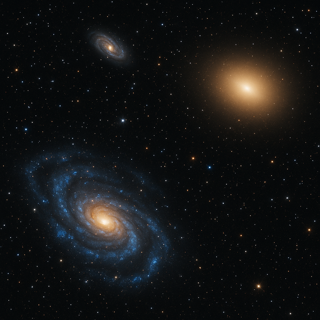 은하의 색으로 그 나이를 추정할 수 있다?