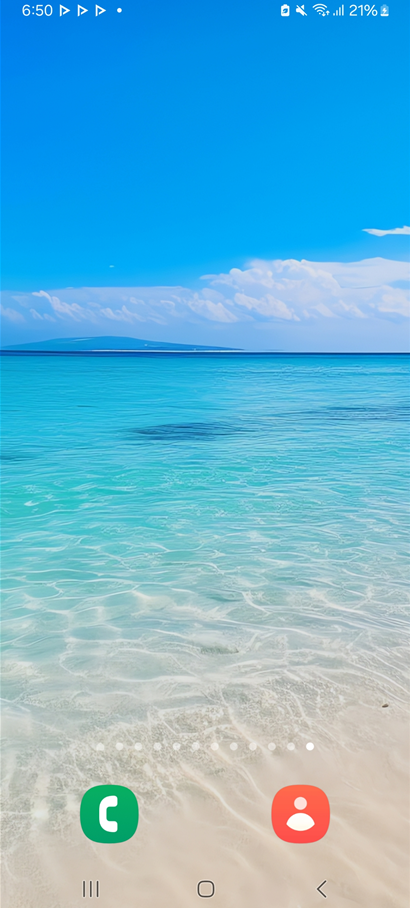 방법 1: 휴대폰 바탕화면 길게 누르기