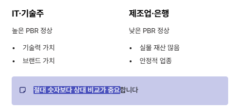 PBR·PER 함께 보는 방법