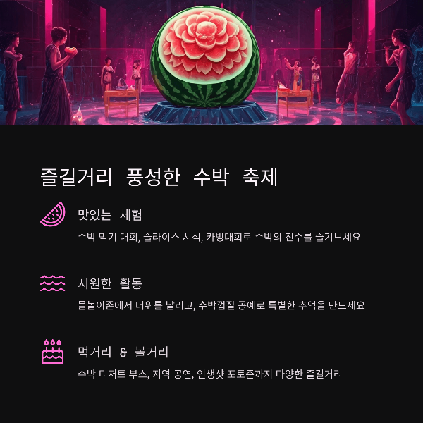 즐길거리 풍성한 수박 축제