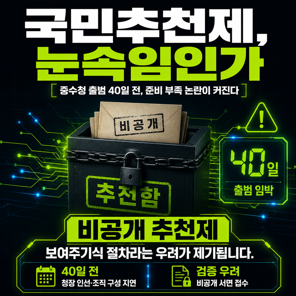 국민추천제, 눈속임인가
