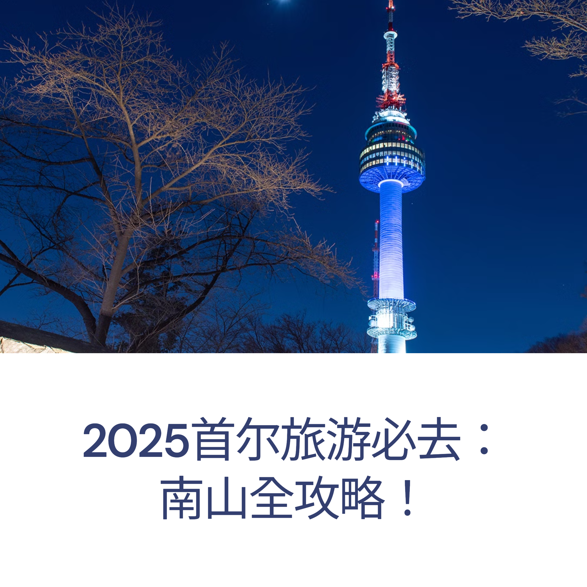 2025年首尔旅游终极指南：南山攻略 - 从明洞到首尔塔一站式体验