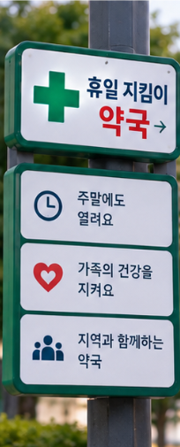휴일지킴이약국 주말 및 명절 연휴 문 여는 약국 조회 방법