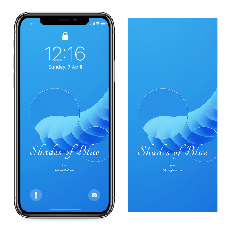01 파란색 원반 C - Shades of Blue 파란색배경화면