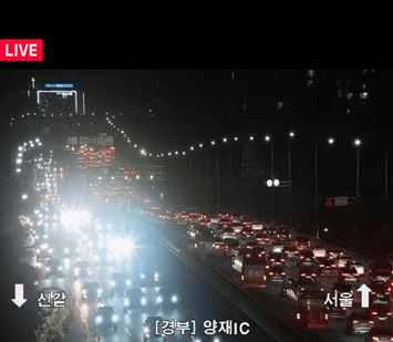 실시간 고속도로 상황 cctv보기 경부 서해안 중부 영동 수도권 제1순환선