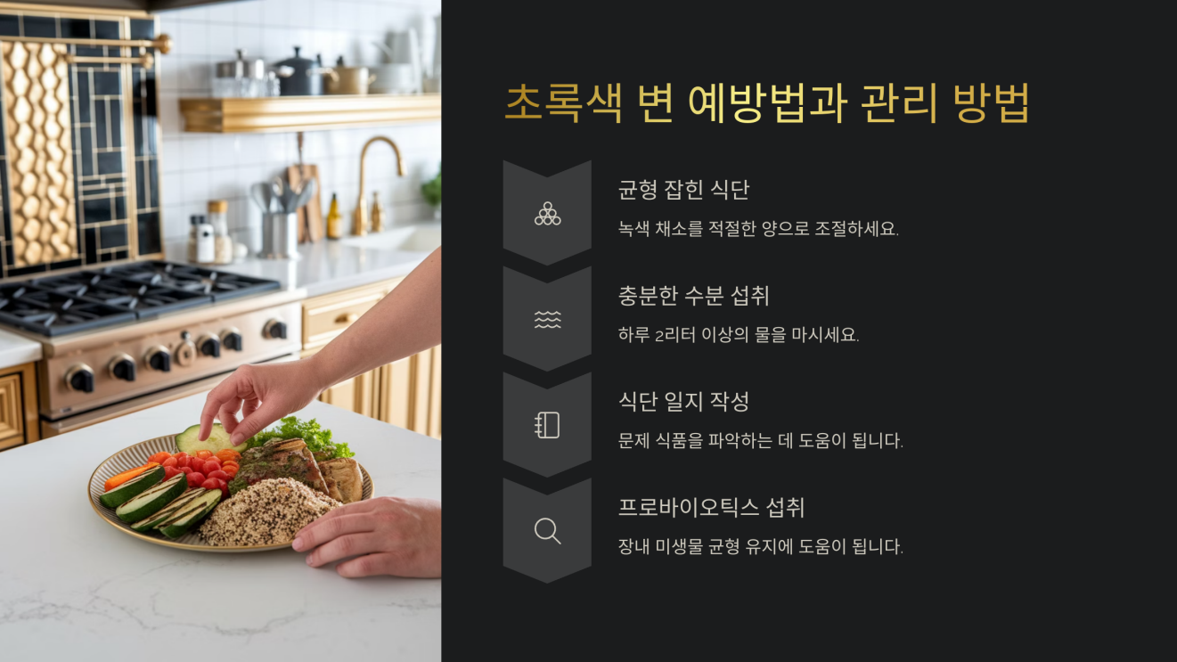 초록색 변이 나는이유 6