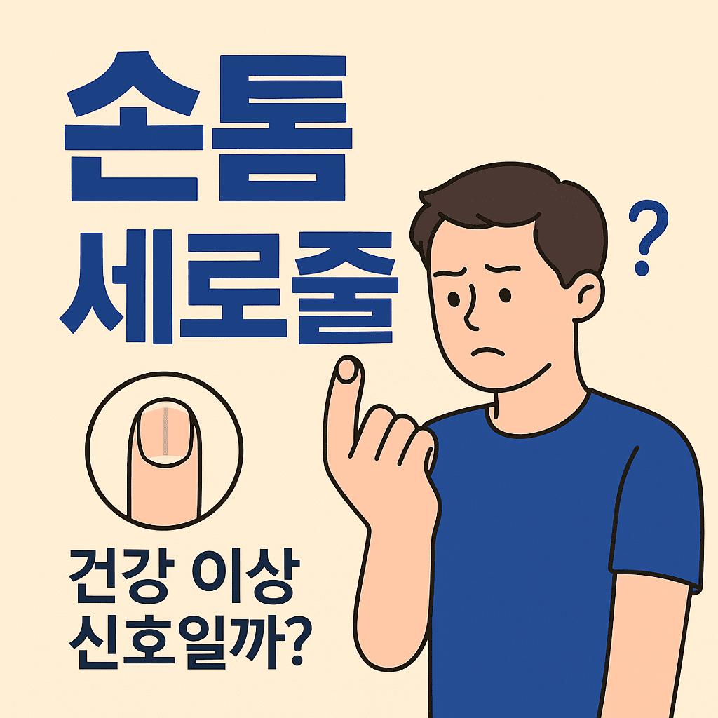 손톱에 세로줄이 생기는 이유