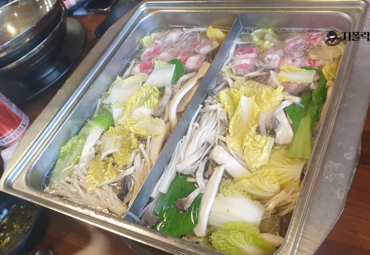 편백가든-샤브샤브-고기추가