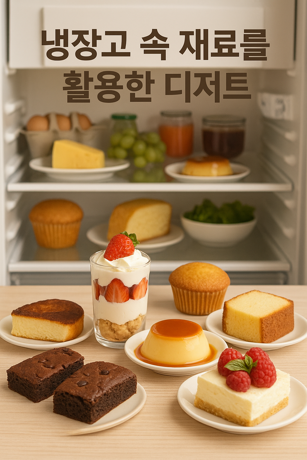 냉장고 속 재료를 활용한 간단 디저트 사진