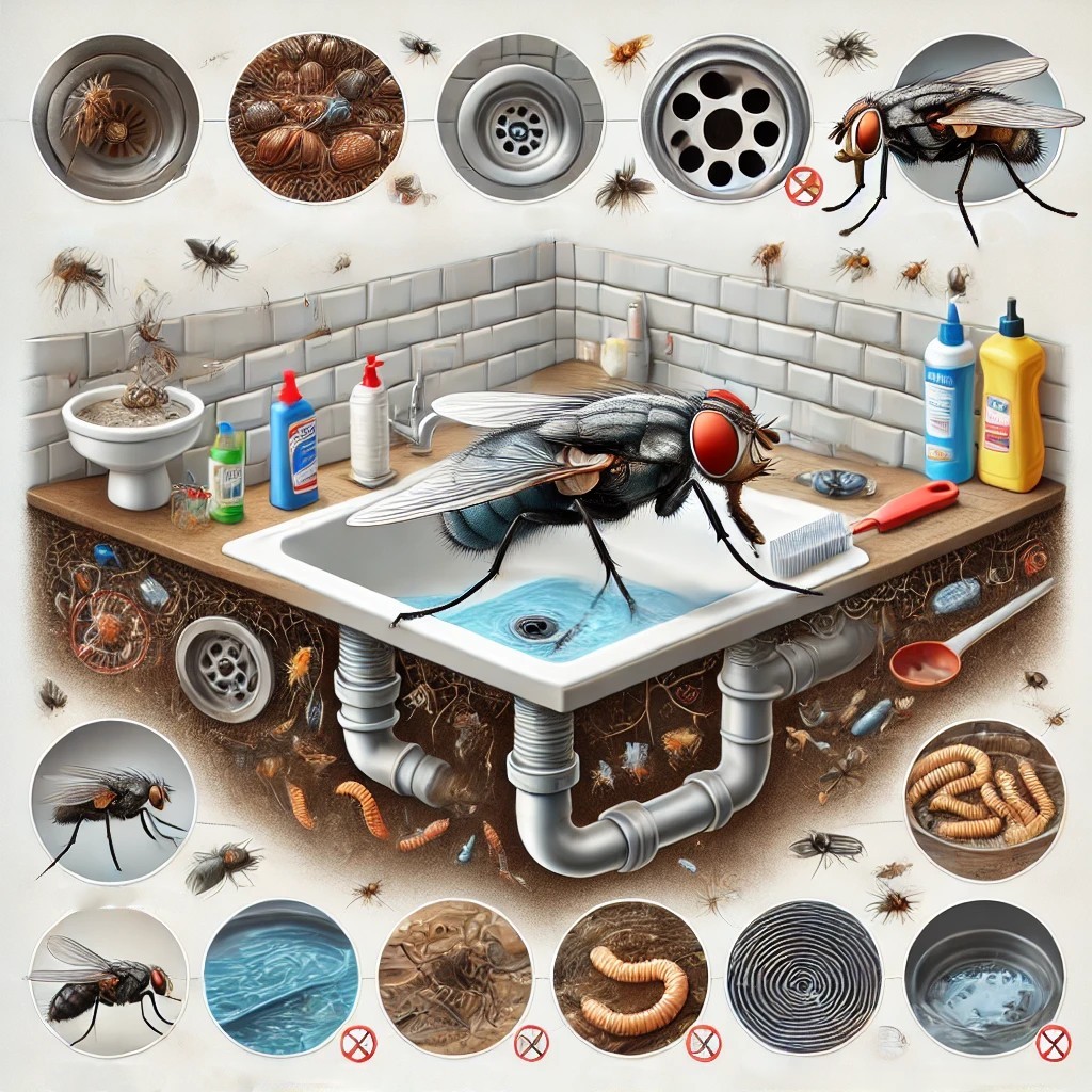 나방파리의 생태 사진