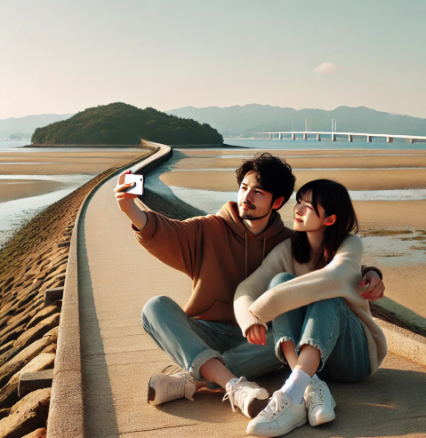 쇼도시마 커플 여행 사진