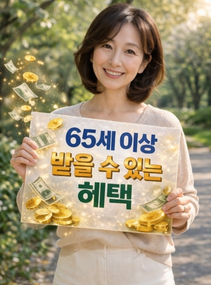 65세 이상 노인 혜택! 65세 이상 혜택! 총정리!