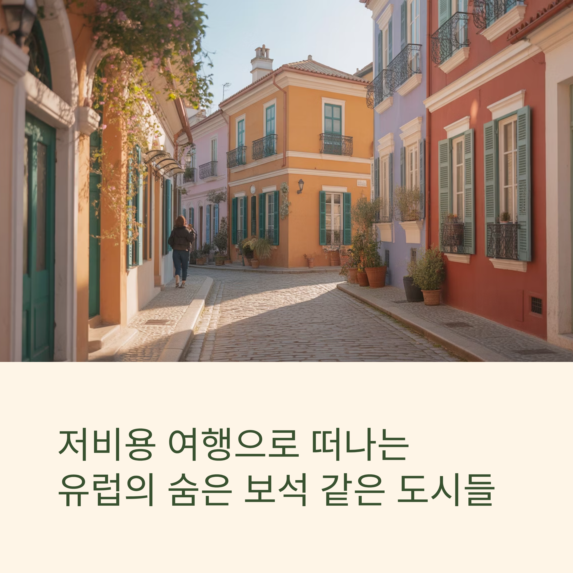 저비용 여행으로 떠나는 유럽의 숨은 보석 같은 도시들