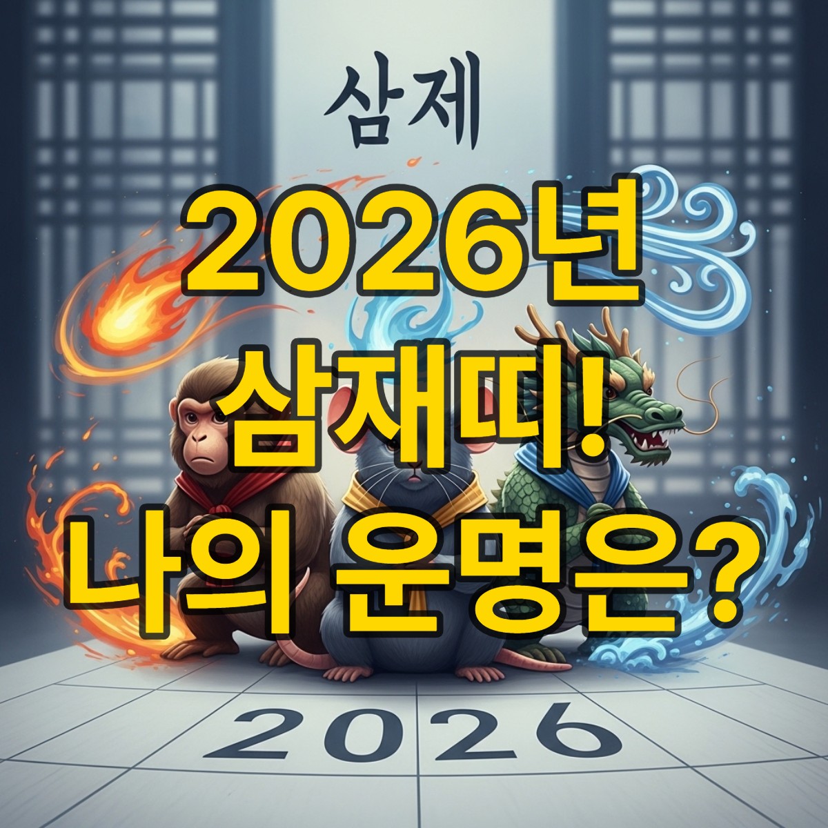 2026년 삼재띠 알아보기