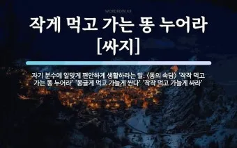 가는 똥 이유와 똥이 가늘게 나오는 이유 분석_7