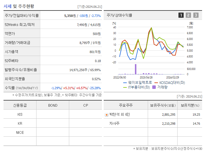 웨이브일렉트로_기업개요