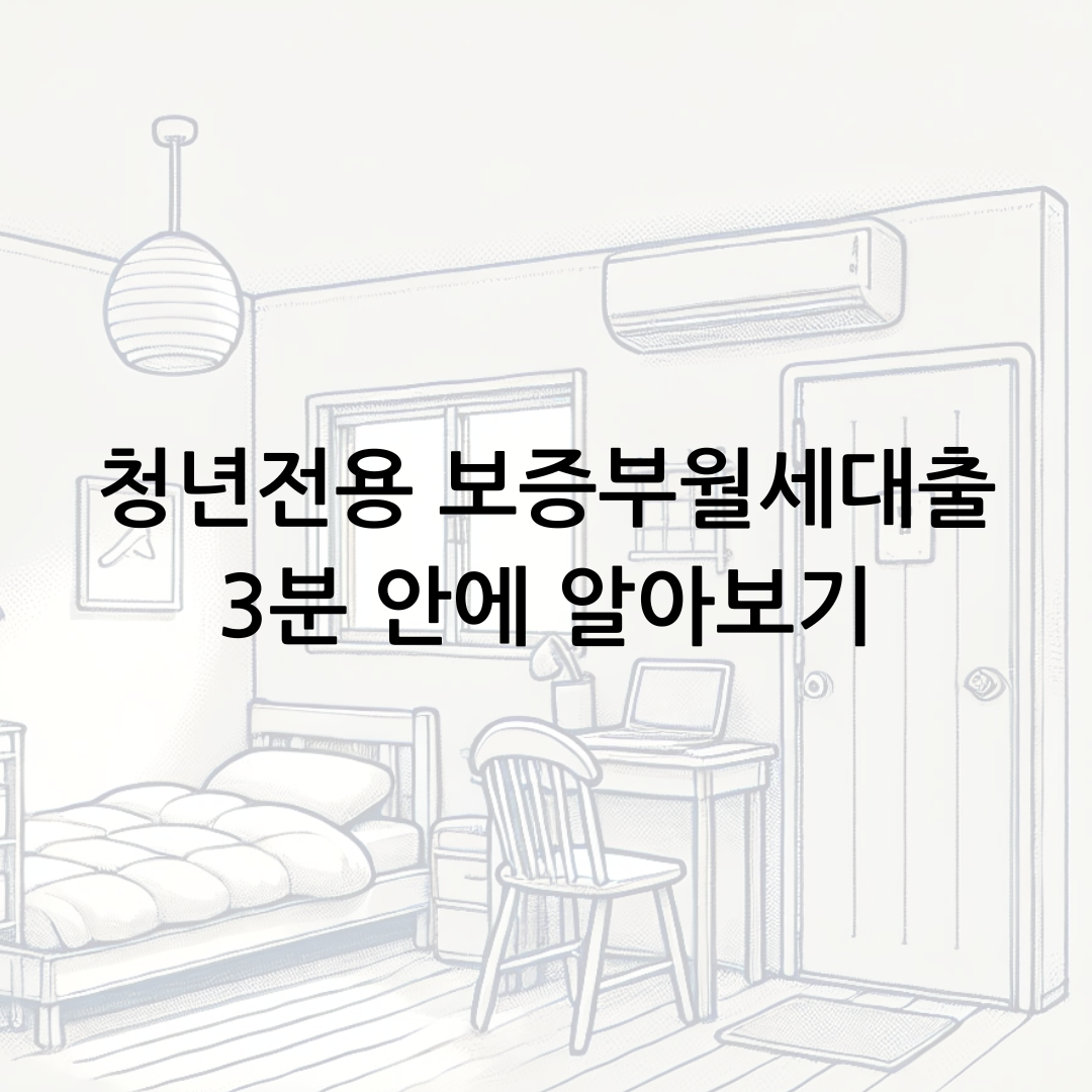 청년전용 보증부월세대출 3분 안에 알아보기 썸네일
