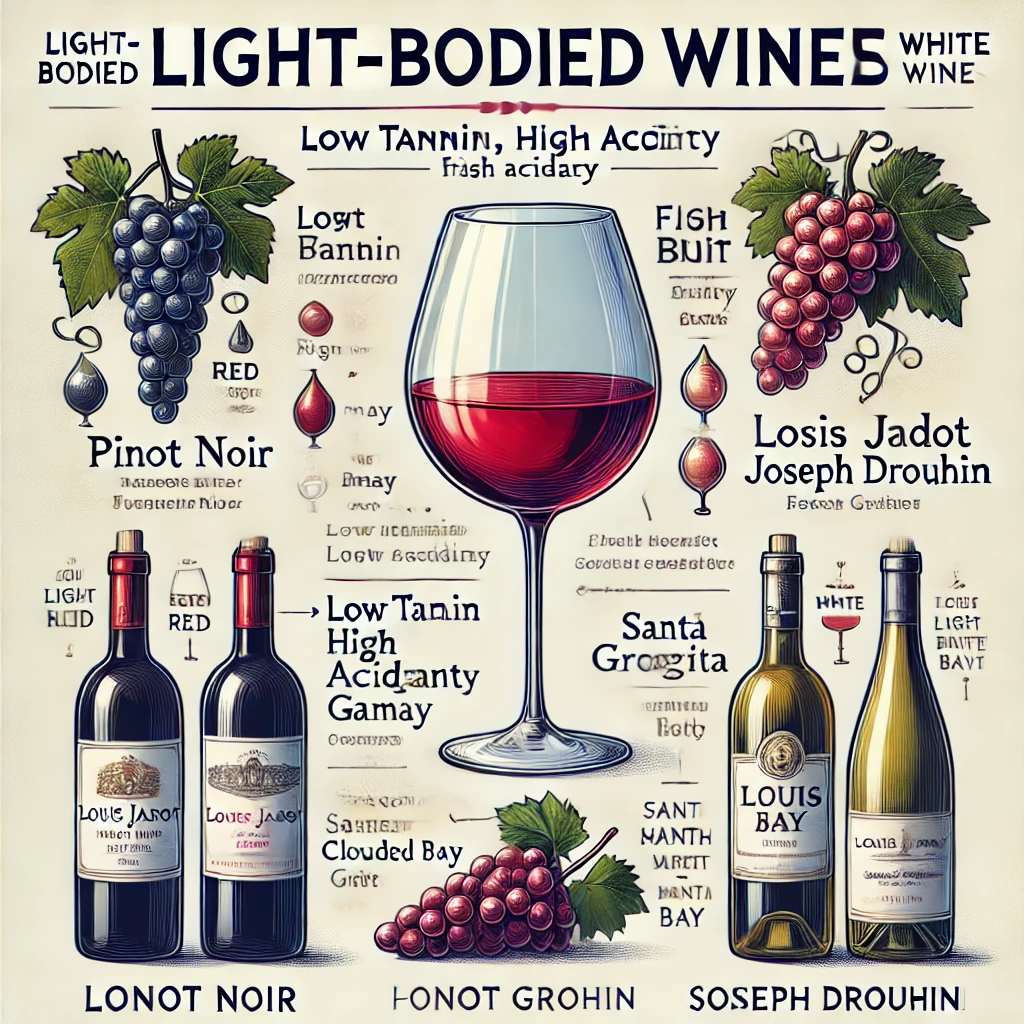 LIGHT BODIES WINE