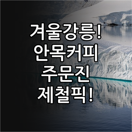 겨울 강릉 안목 커피거리와 주문진 수..