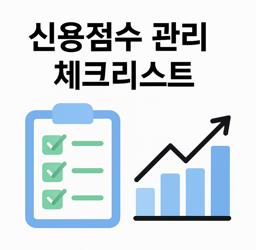 신용점수 관리 체크리스트와 회복 그래프