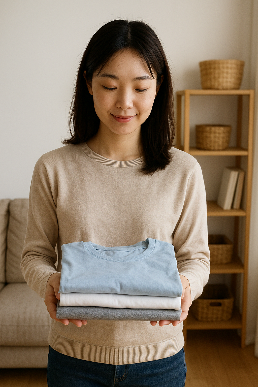 집정리 하는 사람의 모습