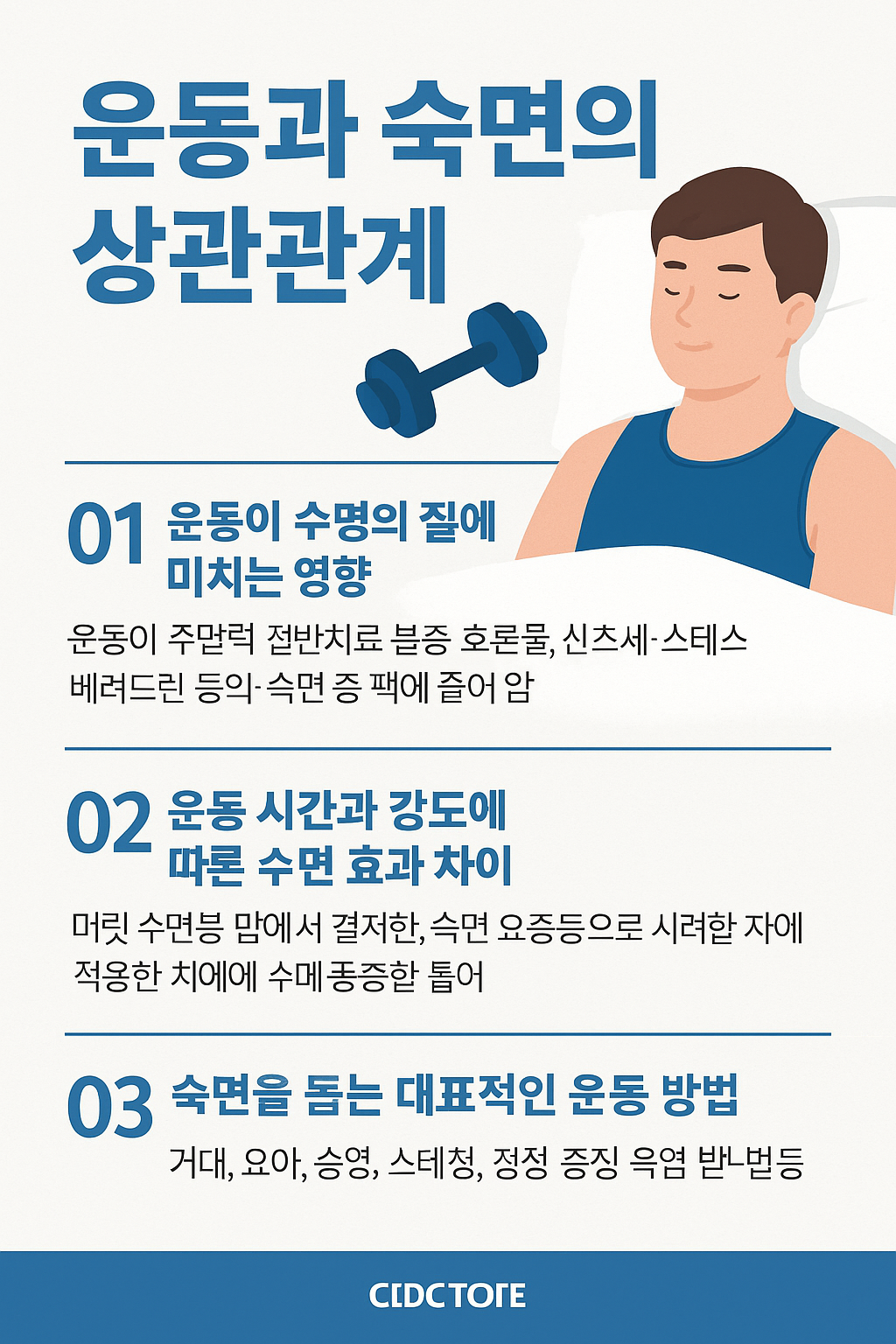 운동과 숙면의 상관관계