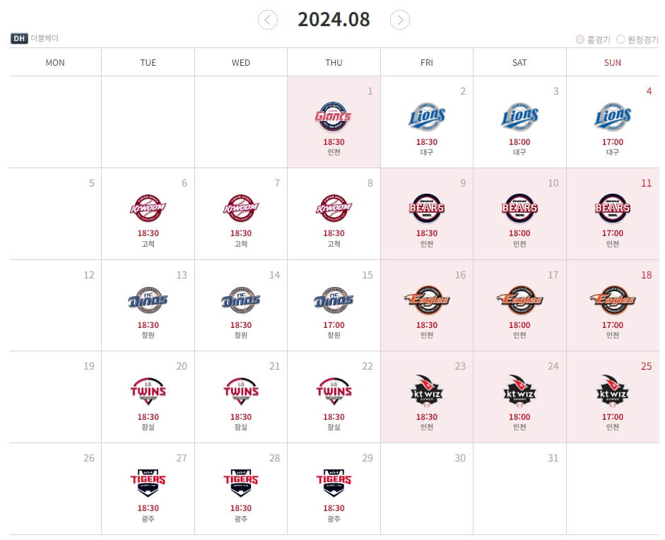 2024년 SSG 랜더스 프로야구 시즌 정보