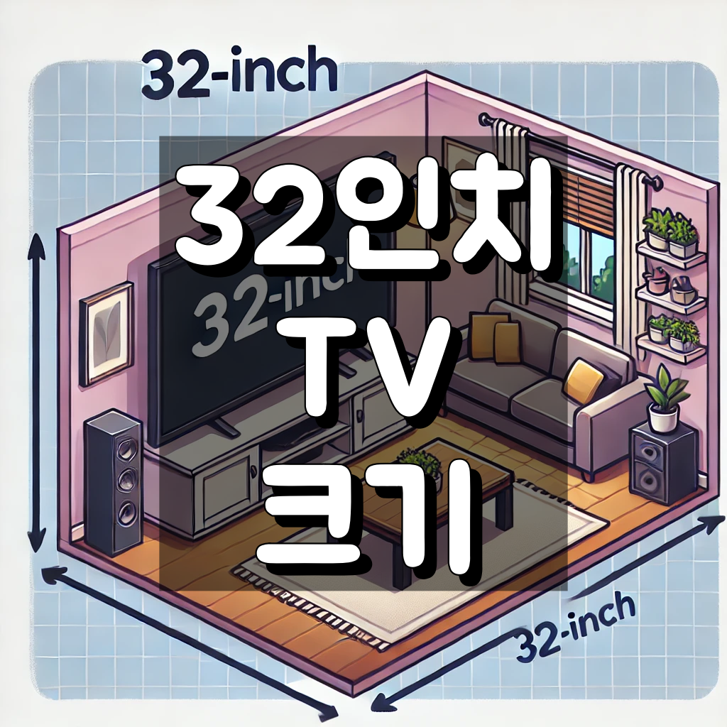 32인치 TV 크기 대표 이미지