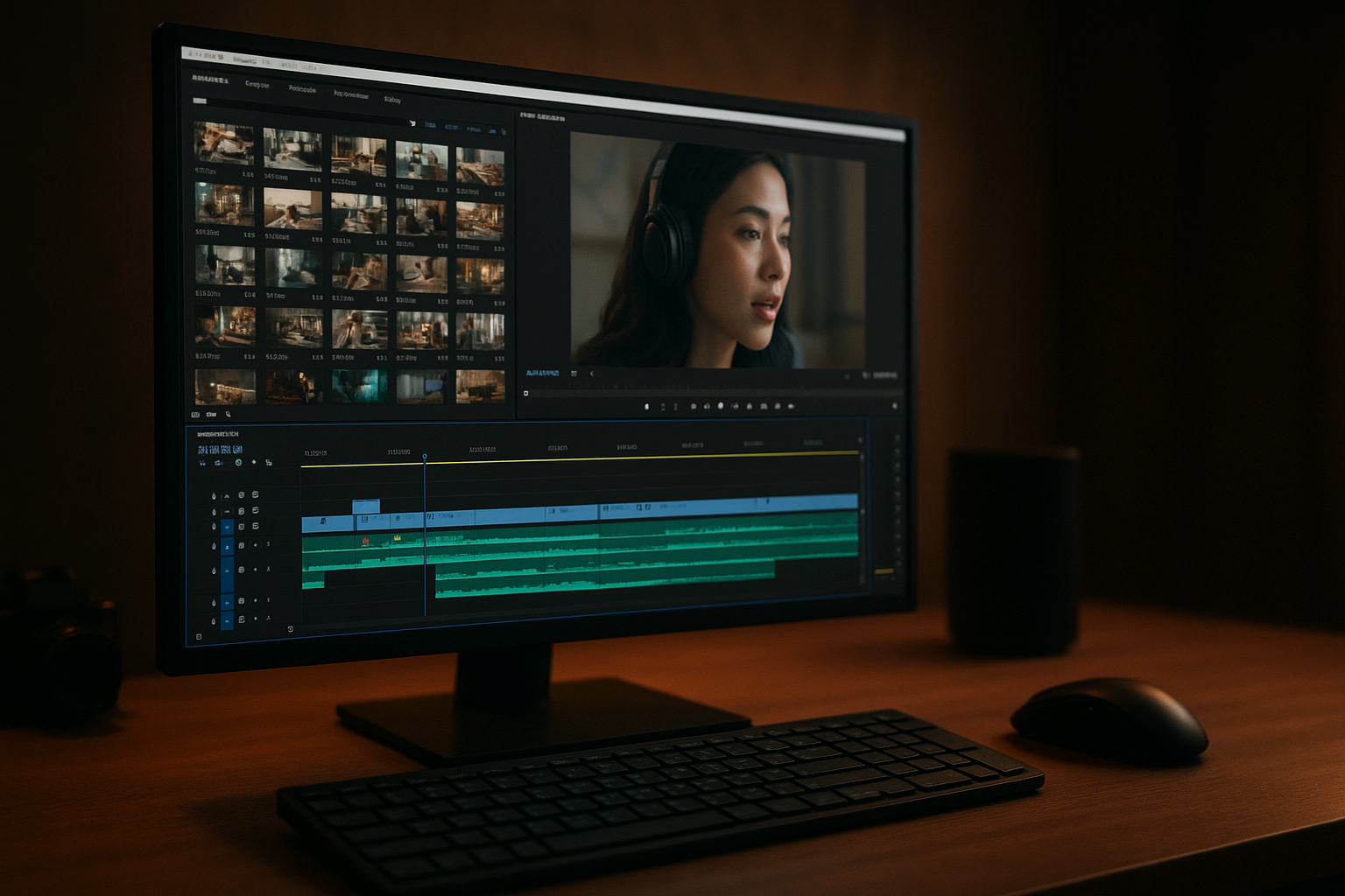 AI 영상 편집: 컷 편집, 자막, 자동 요약