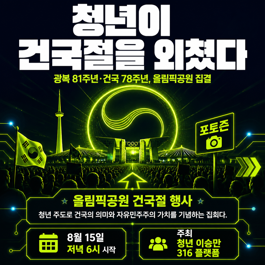 청년이 건국절을 외쳤다