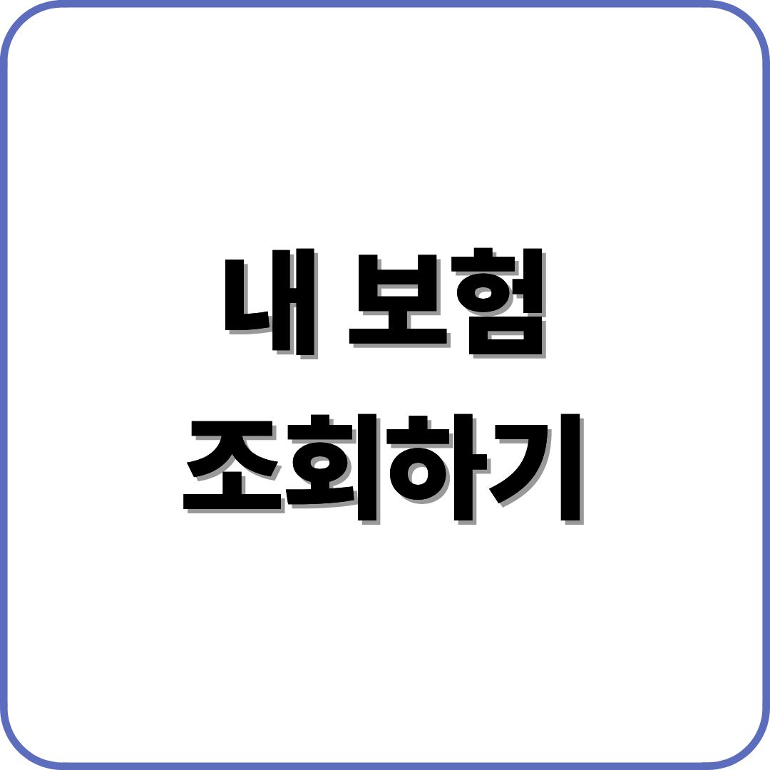 내 보험 조회하기