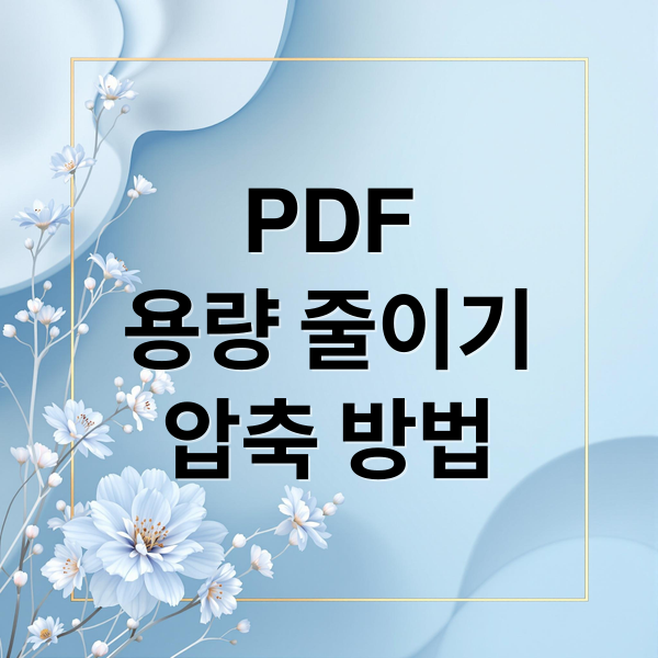 PDF 용량 줄이기: 압축 방법 A to Z (온라인/오프라인/모바일)