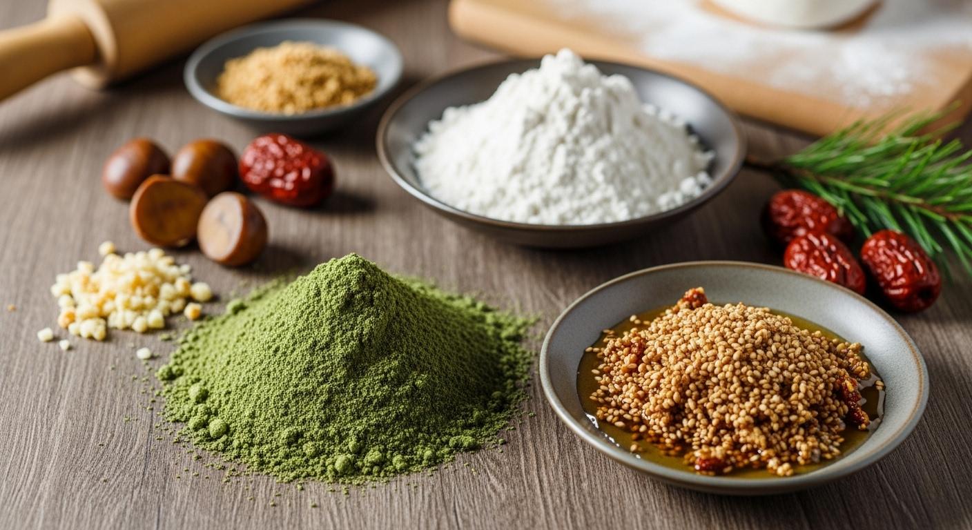 송편 만들기 재료