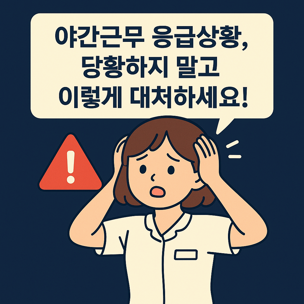 야간근무 생존법: 자주 발생하는 응급상황과 실무 대처법 정리