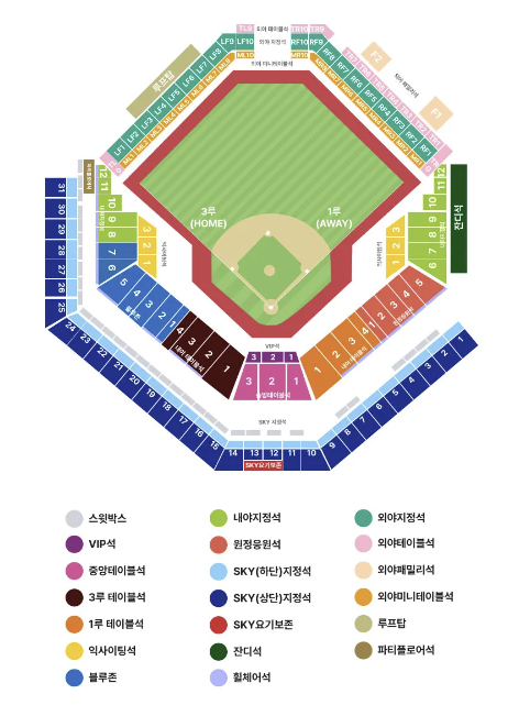 2024한국시리즈-삼성-라이온즈파크-좌석표