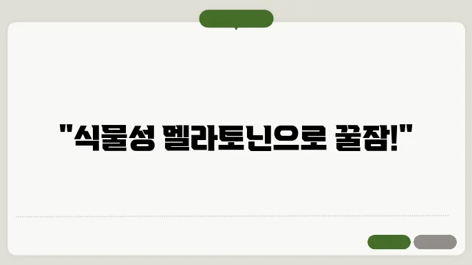 식물성 멜라토닌 제품 가격