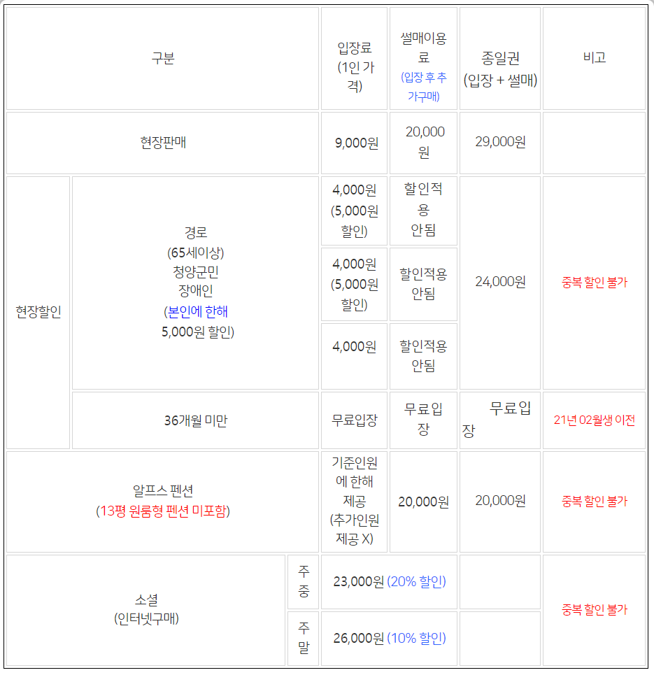 청양 알프스마을