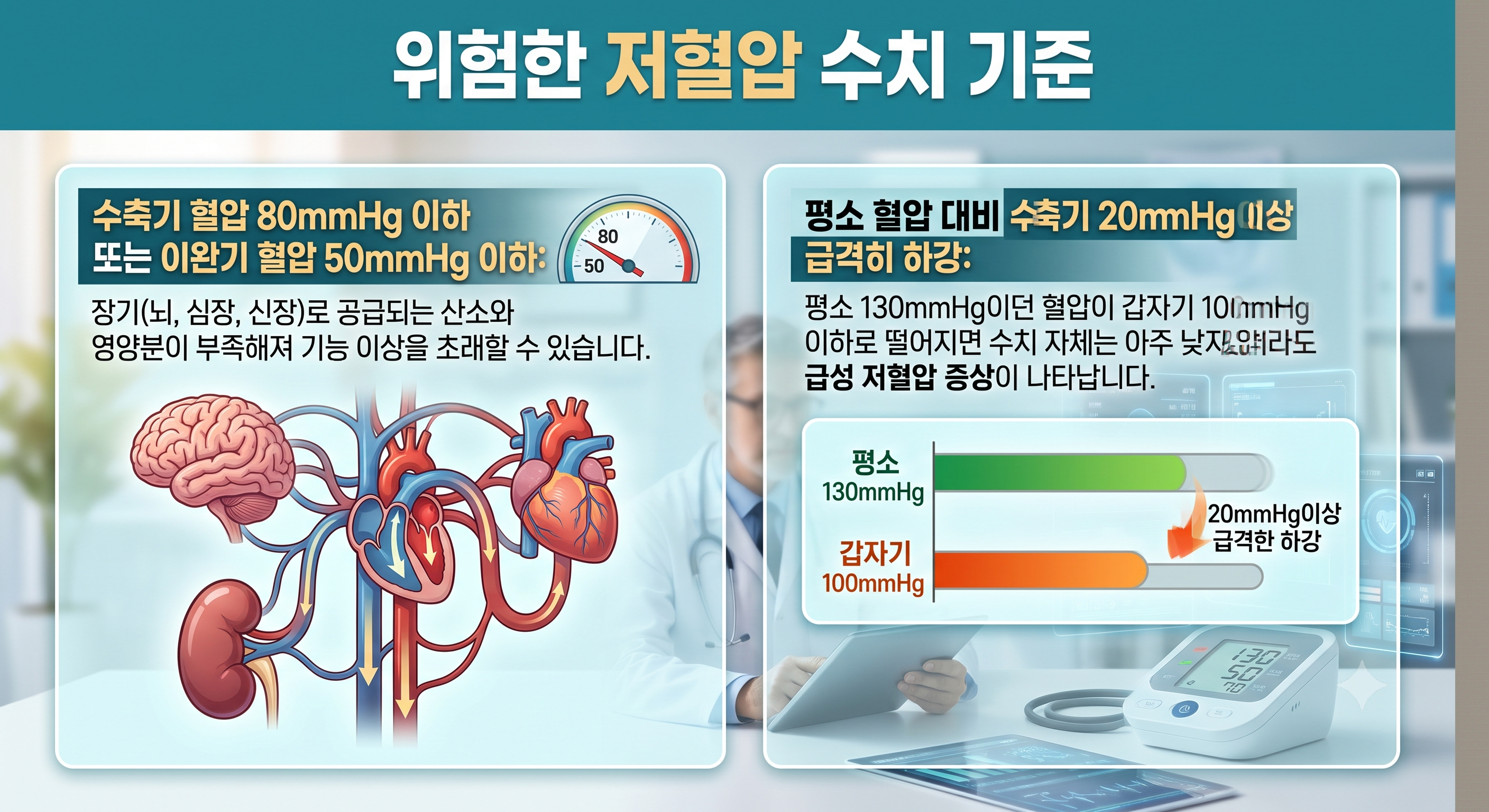 위험한 저혈압 수치 기준