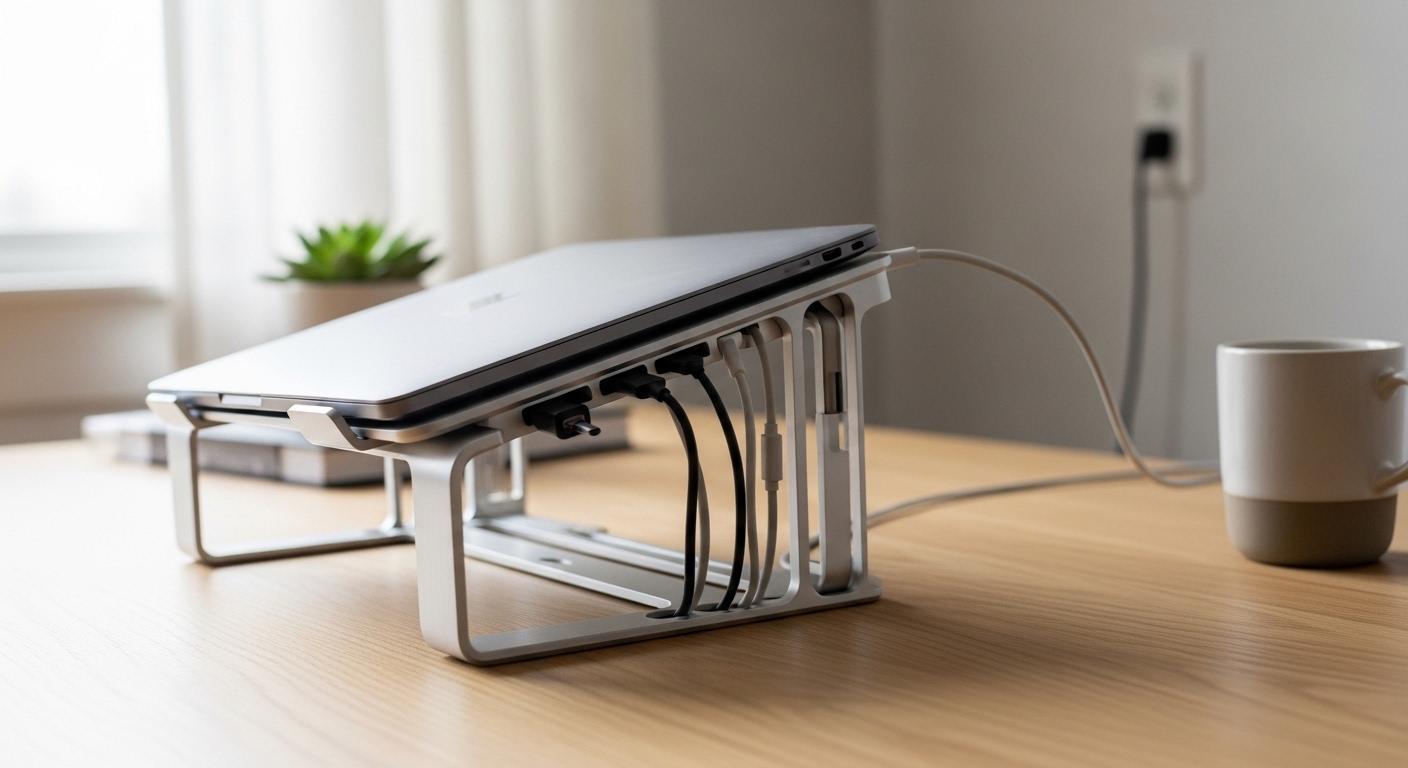 케이블 혼잡 노트북 거치대 내돈내산 후기