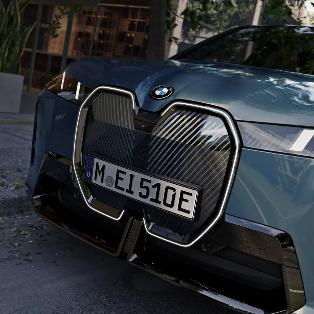 BMW IX 차량 내부, 외부 이미지