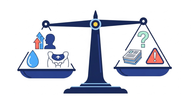 비비브를 고려해볼 수 있는 경우와 피해야 할 경우를 나눠 표현한 콘셉트 그림