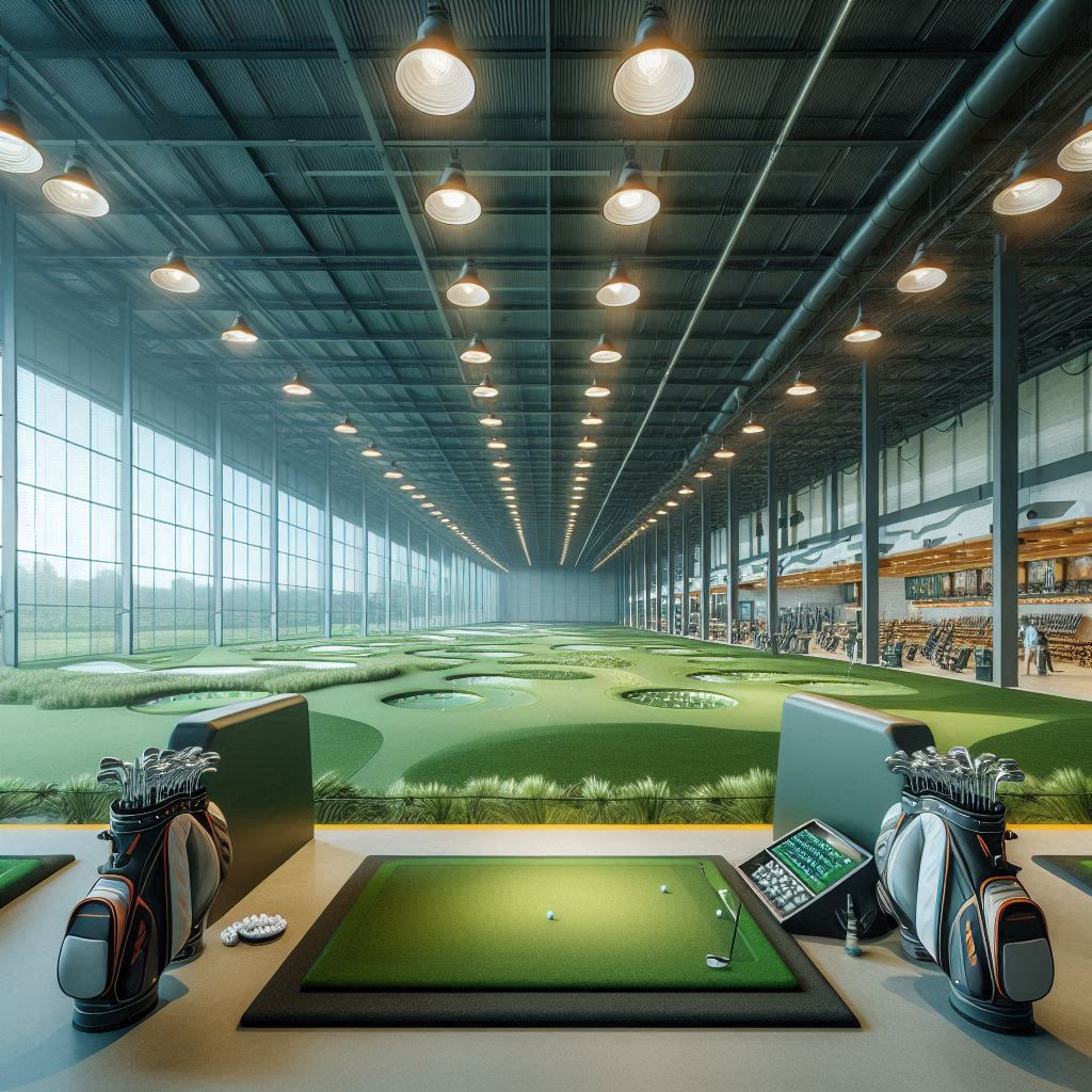 실내골프연습장 배경