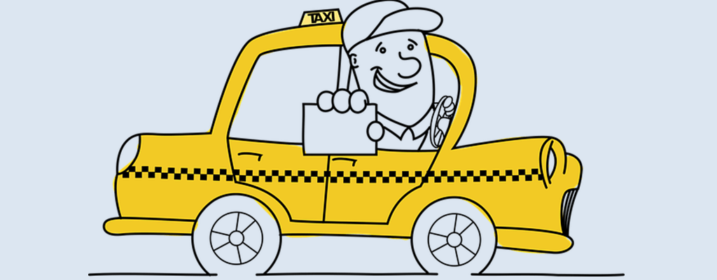 콜택시 전화번호 일러스트