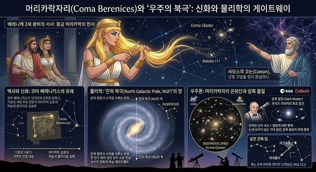 머리카락 자리와 우주의 북극
