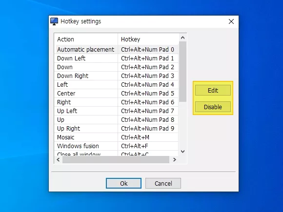 WinSplit Revolution 윈도우 화면 분할 단축키 설정