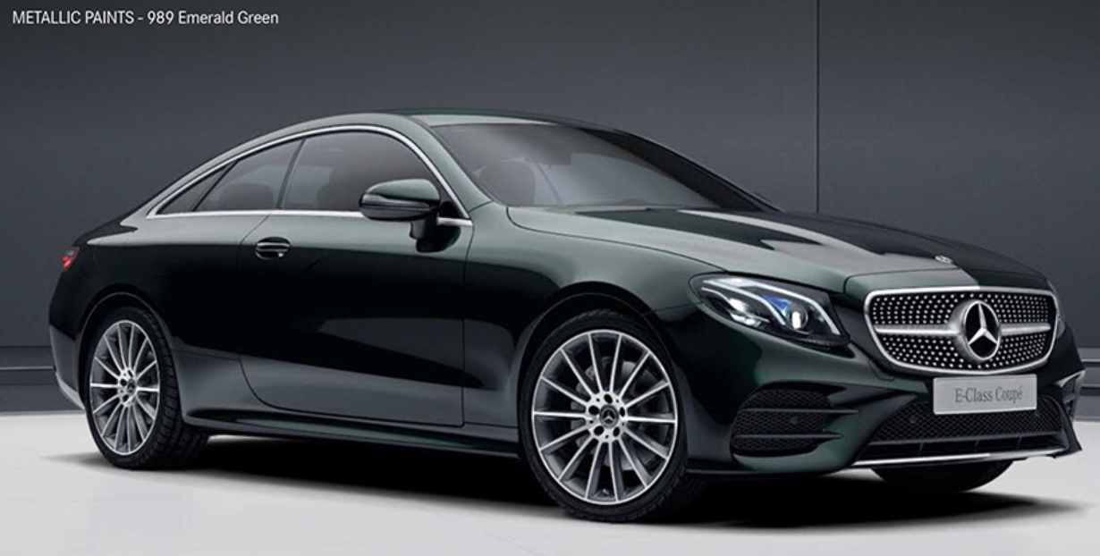 Emerald Green( 색상코드 : 989) 벤츠 e 클래스 쿠페 Emerald Green( 색상코드 : 989)