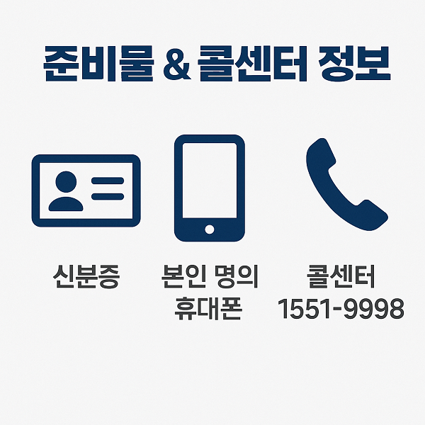 스포츠상품권 신청 시 필요한 준비물 및 콜센터 전화번호 1551-9998