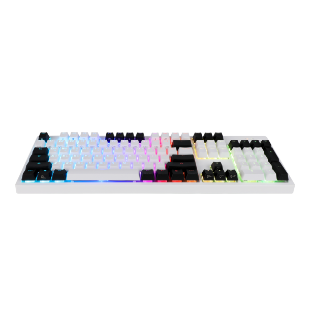 ABKO HACKER K997P PBT 투톤 RGB 완전 방수 비접촉식 키보드