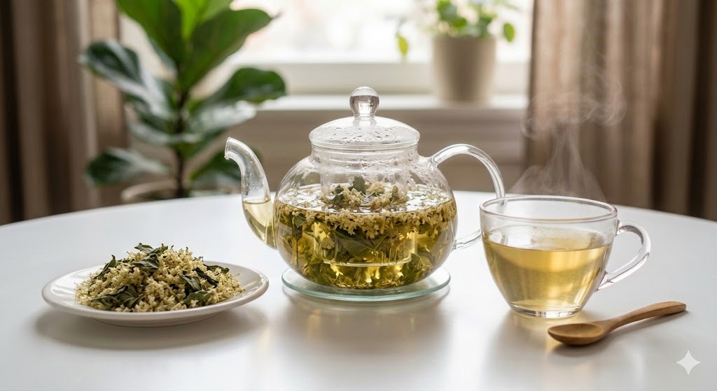 발한 작용을 촉진해 몸살 기운을 가라앉히고 막힌 코를 뚫어주는 초기 감기 박멸 엘더플라워 페퍼민트 블랜딩